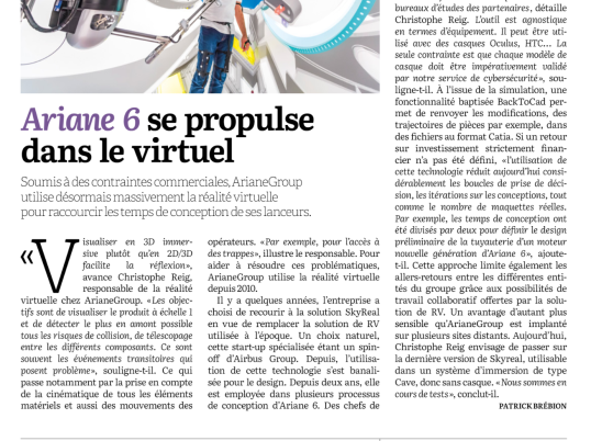 [Article from „It for business“]: Ariane 6 goes virtual